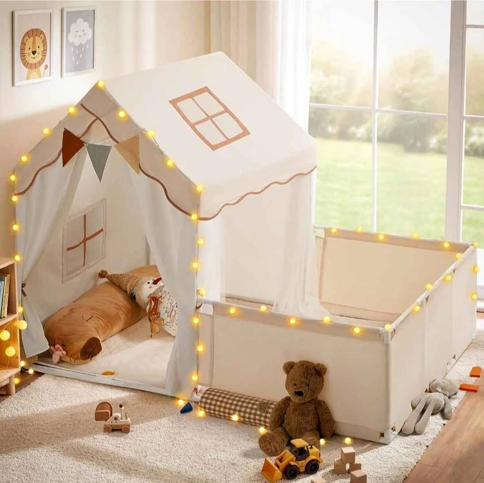 Kids Play House/Tent with lights and matt