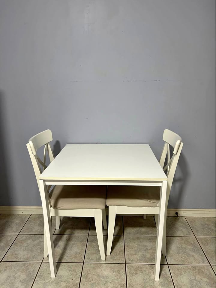 Dining table and chairs