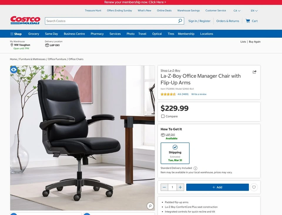 Open box - Office Chair - Leather - photo 4