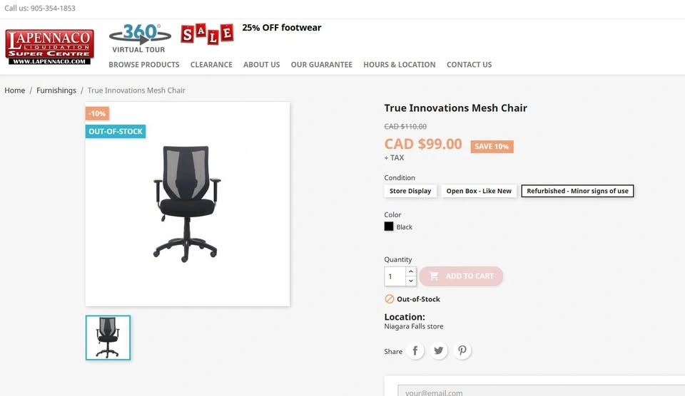 Open box - Office Chair - Fabric - photo 4