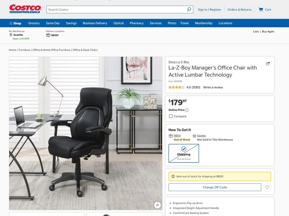 Used - Office Chair - Leather - photo 5