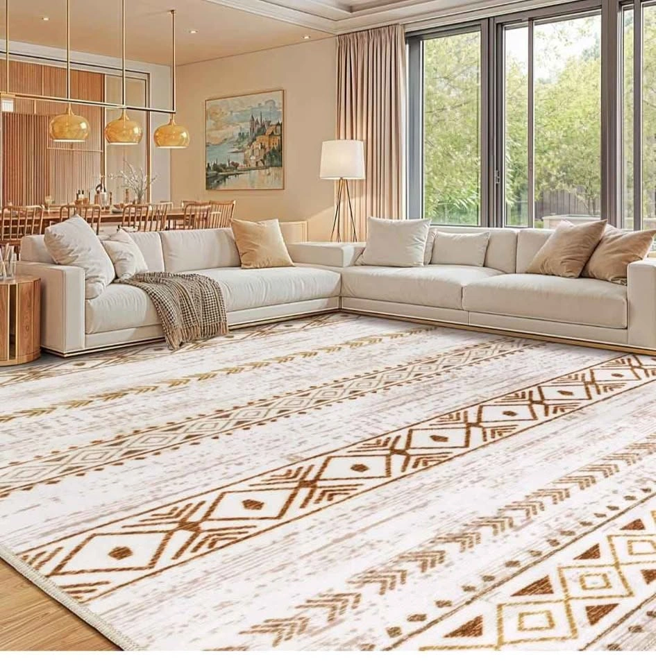 Brand New 8x10 Rug - Washable, Non-Slip, Pet & Kid Friendly (Bro - photo 3