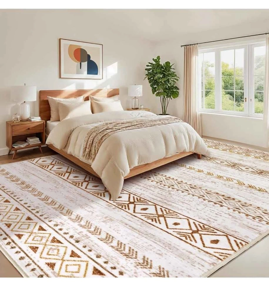 Brand New 8x10 Rug - Washable, Non-Slip, Pet & Kid Friendly (Bro - photo 5