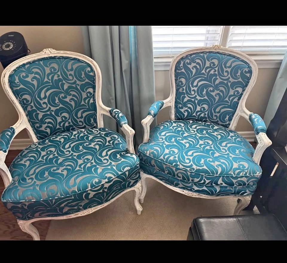 2 Classic French provincial style chairs
