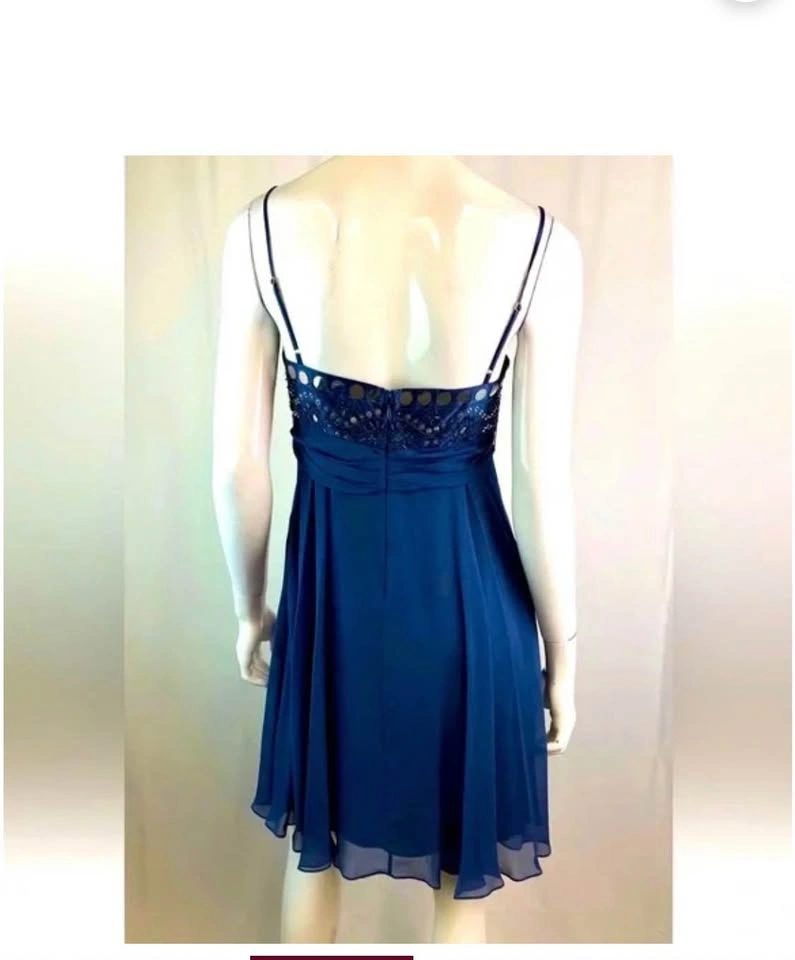 Like New BCBG Max Azaria Mini Dress Size 4 Dark Blue - photo 5