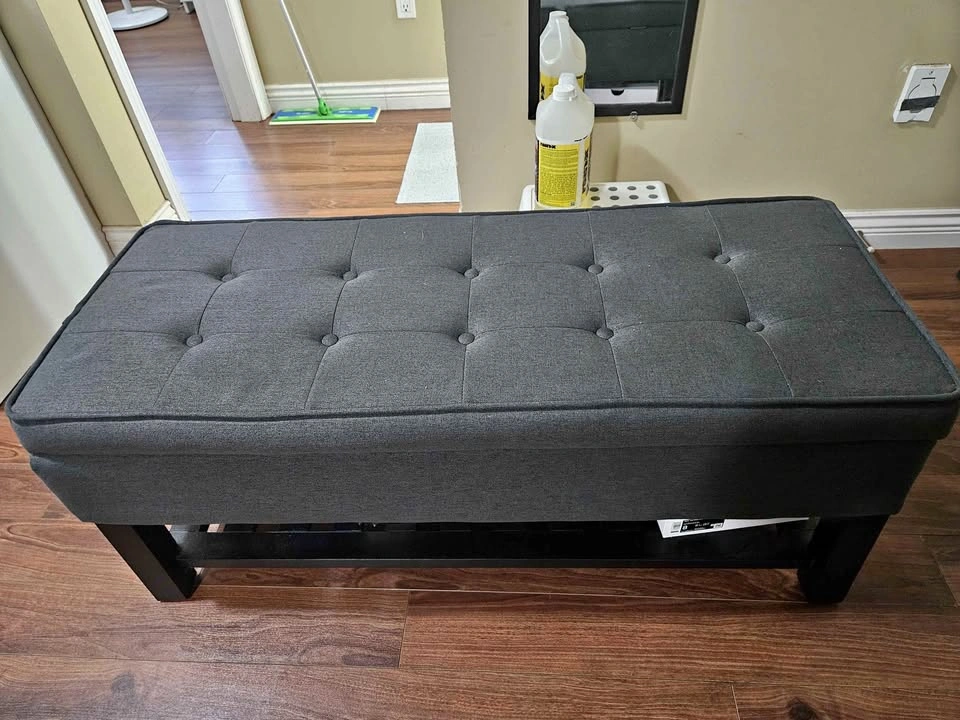Storage Bench with Bottom Shelf