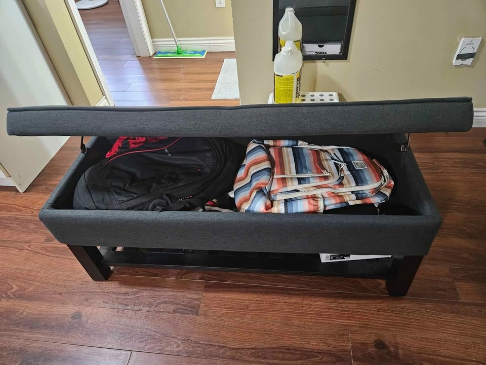 Storage Bench with Bottom Shelf - photo 2