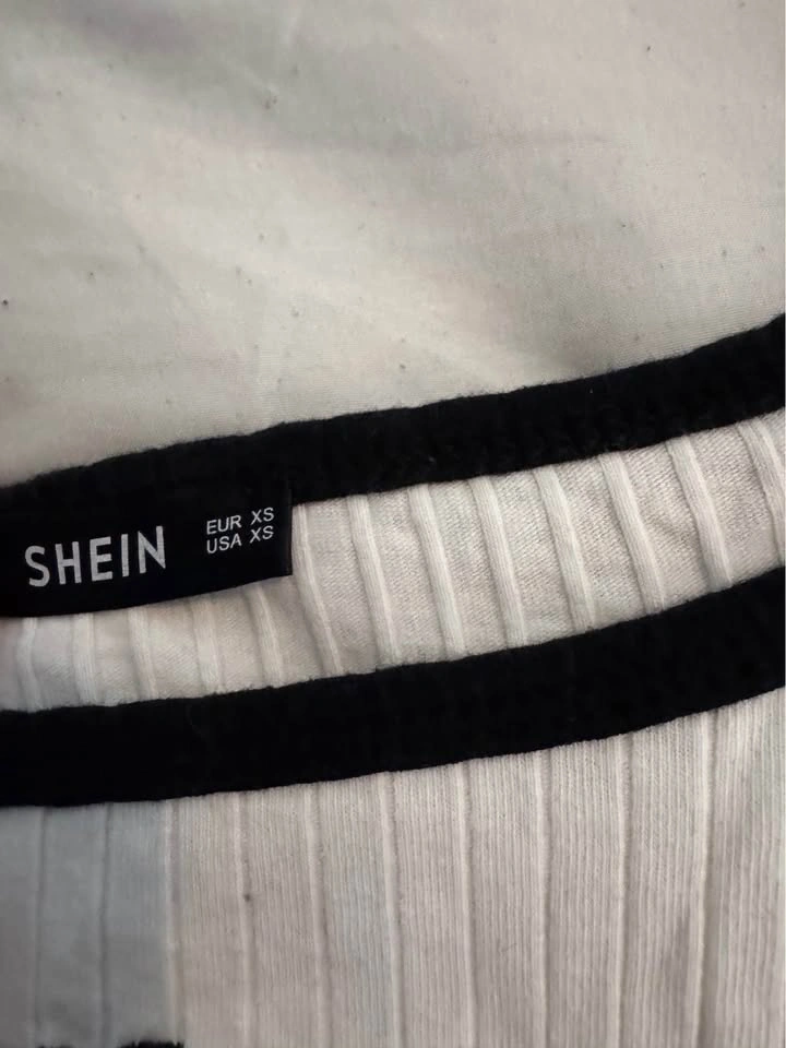 SHEIN White Ribbed BABE Crop Top XS - photo 4