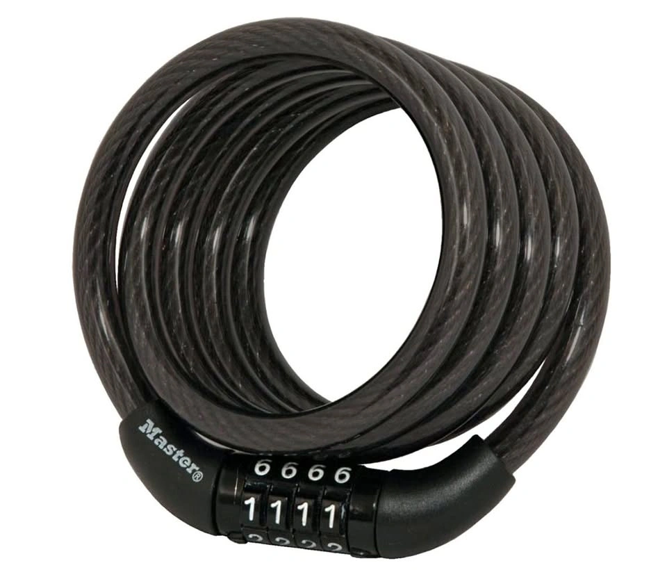 Brand New | Bike Lock Cable with Combination, Black