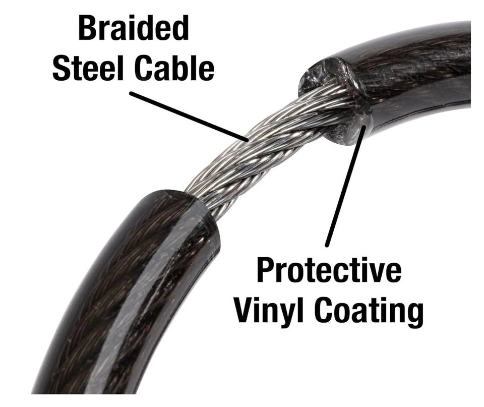 Brand New | Bike Lock Cable with Combination, Black - photo 4