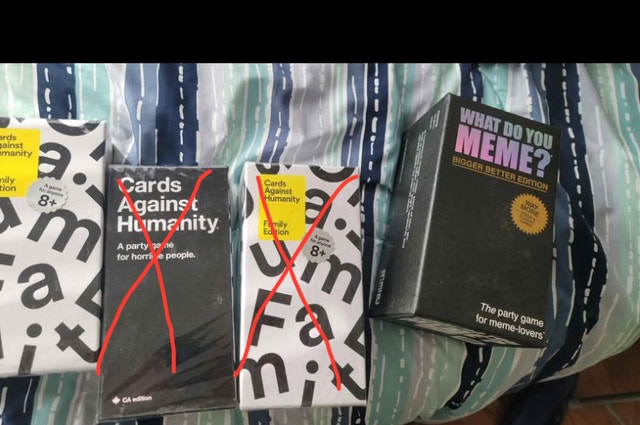 Cards Against Humanity Family Edition + What Do You Meme