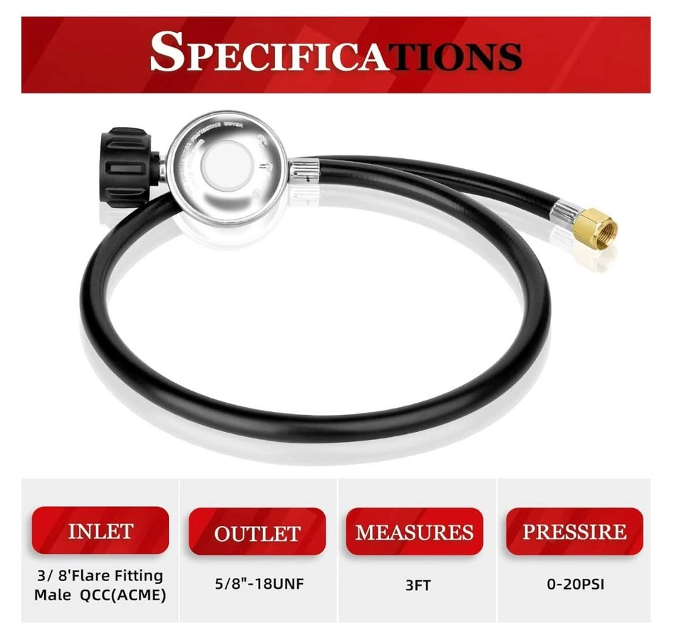 Brand New Propane Regulator and Hose - photo 2