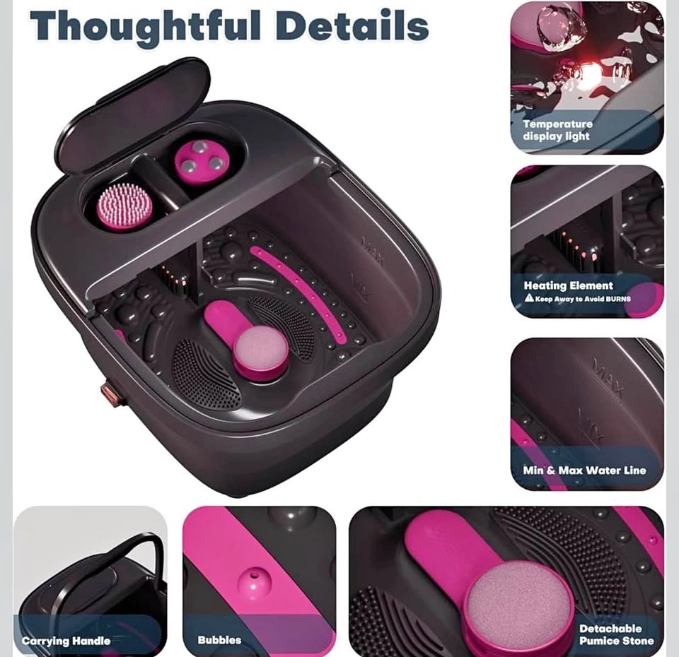 Collapsible Foot Bath with Remote Control