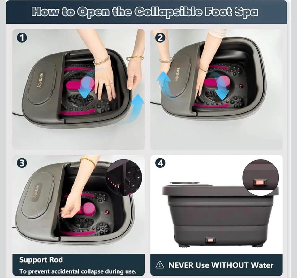 Collapsible Foot Bath with Remote Control - photo 2