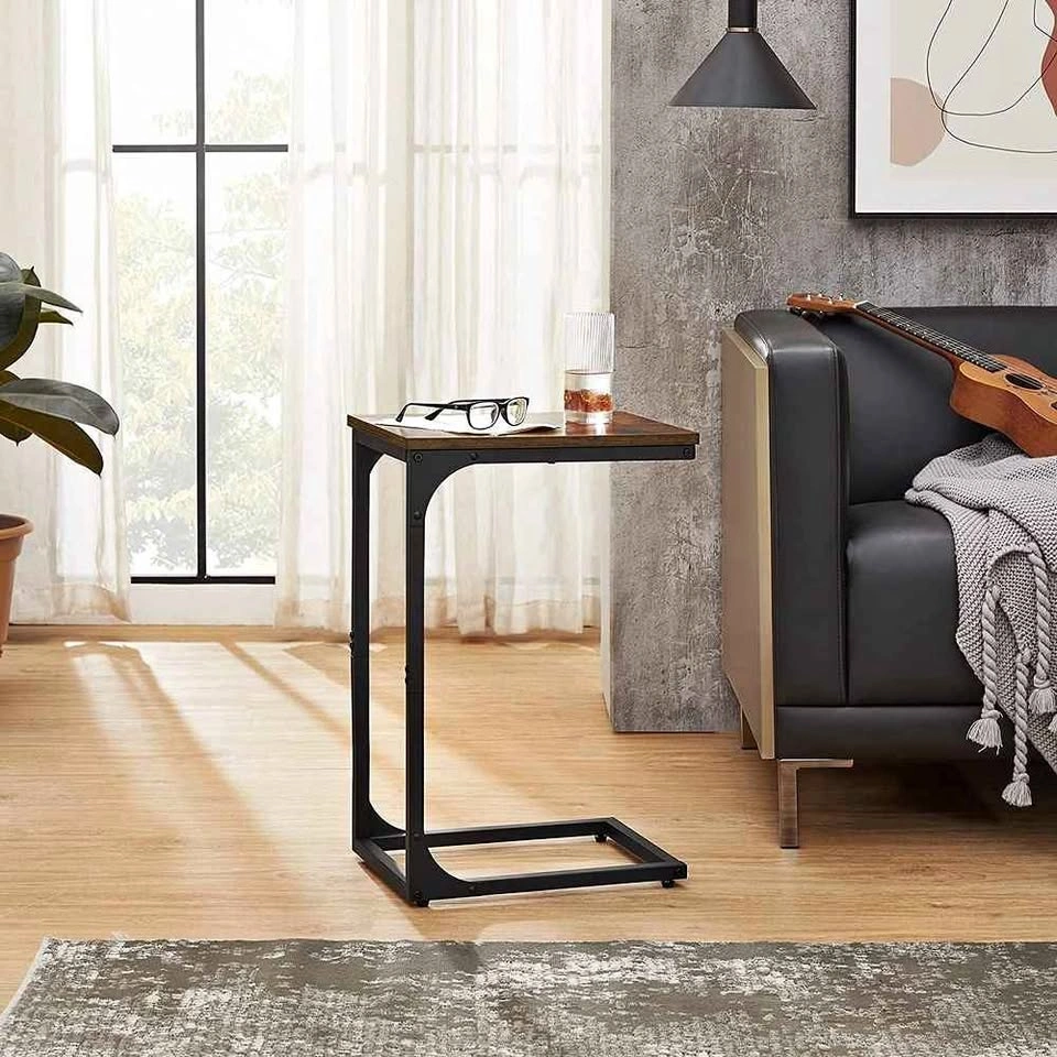 VASAGLE C-Shaped End Table