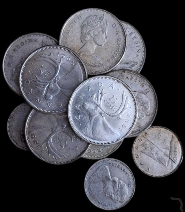 SOLD  - Canadian Silver Coins