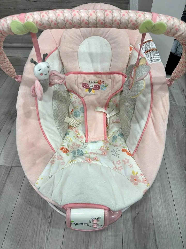 Ingenuity Baby Rocker / Bouncer – Pink Floral