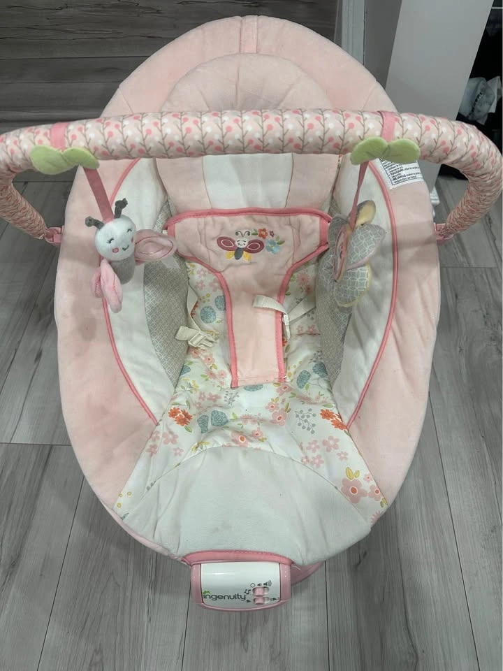 Ingenuity Baby Rocker / Bouncer – Pink Floral - photo 2