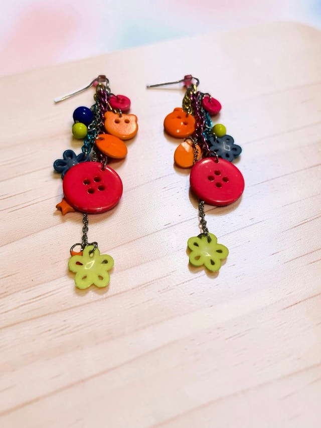 Button Earrings