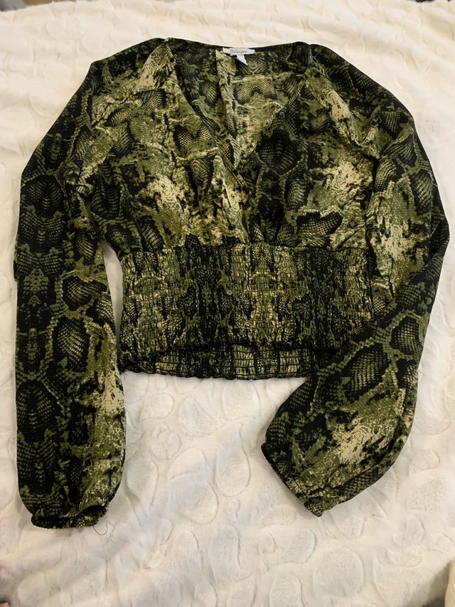 Garage Women Snakeskin Blouse