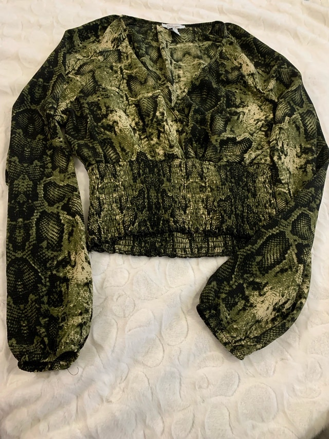 Garage Women Snakeskin Blouse - photo 3