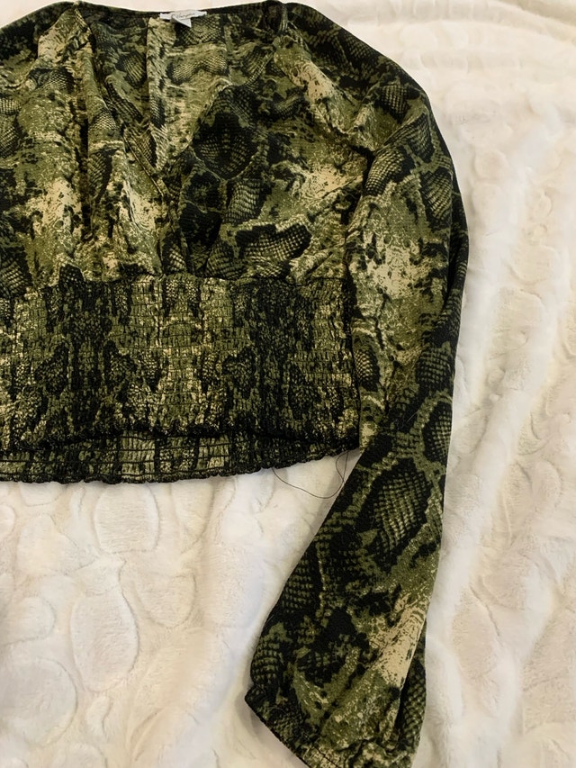 Garage Women Snakeskin Blouse - photo 4