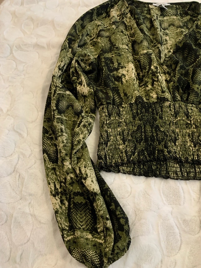 Garage Women Snakeskin Blouse - photo 5