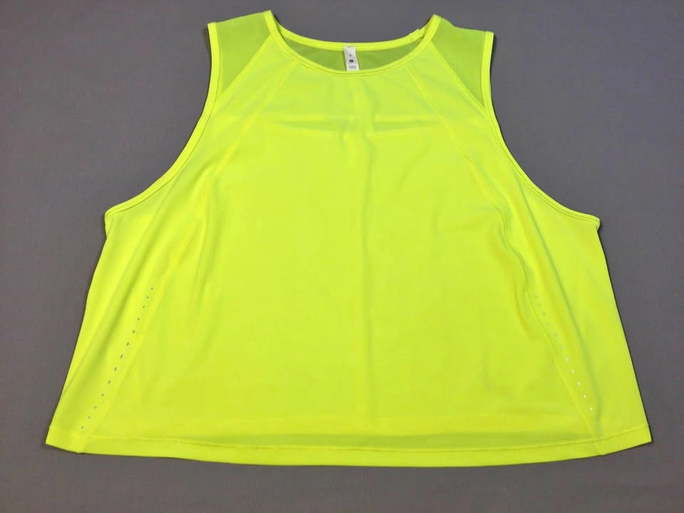 Lululemon Neon Yellow Athletic Tank Top Size 16