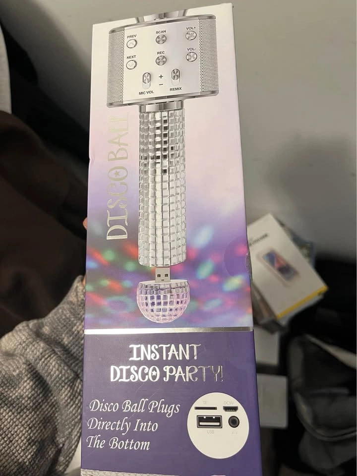 ST Tech Bluetooth Karaoke Mic Speaker with Disco Ball - photo 2