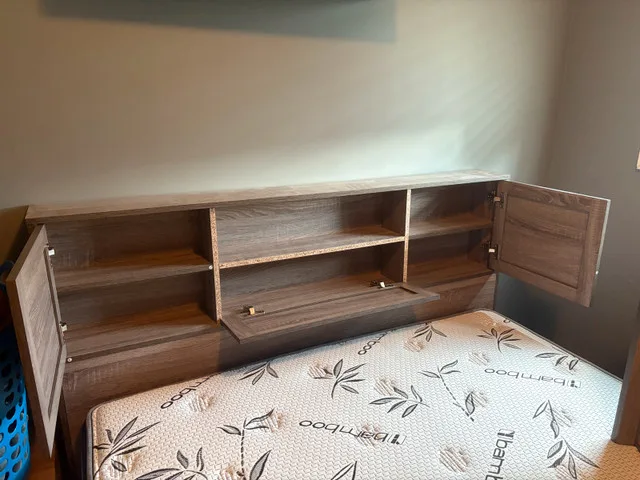 Bed Frame with Drawer Storage & Queen Euro Top Mattress image indicator(4)