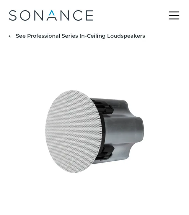 SONANCE 4” in-ceiling speaker - NEW IN BOX image indicator(7)