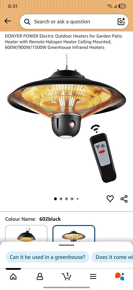 Patio Halogen Heater