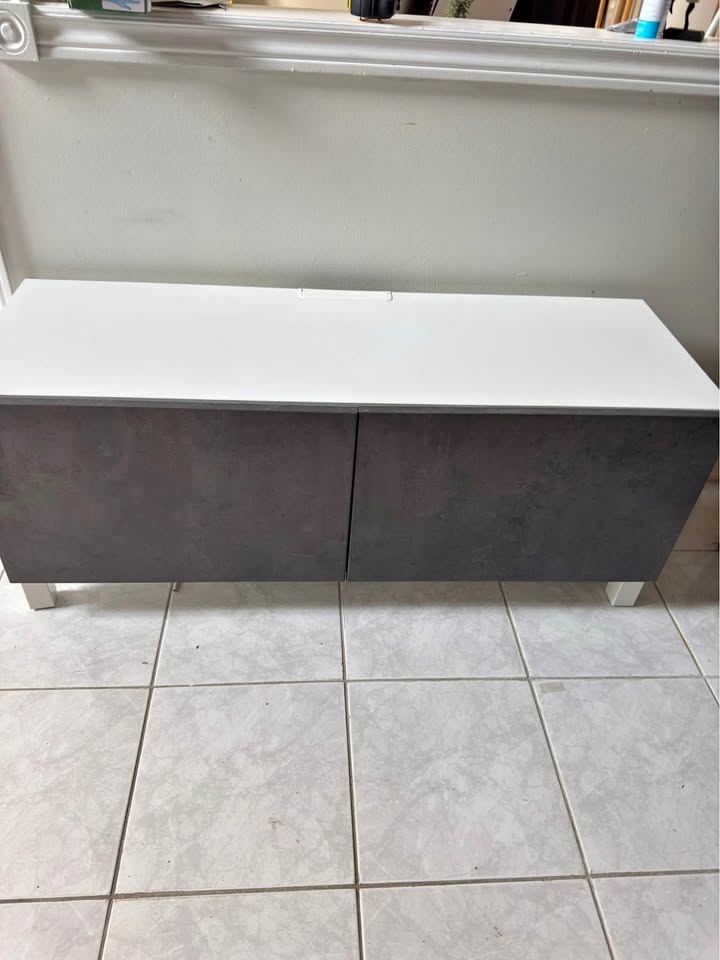 IKEA TV Bench Stand with Storage (Retail $255) Mint