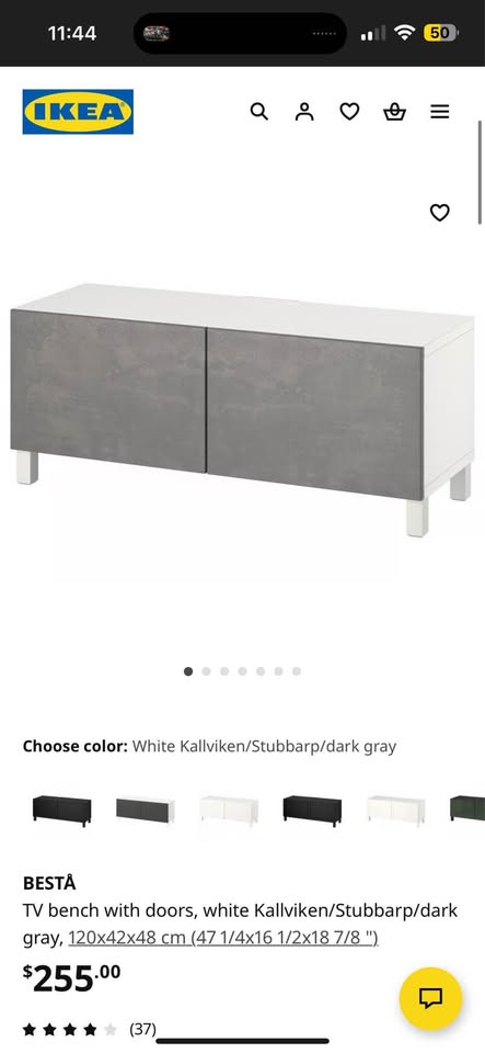 IKEA TV Bench Stand with Storage (Retail $255) Mint - photo 2