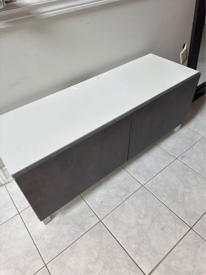 IKEA TV Bench Stand with Storage (Retail $255) Mint - photo 3