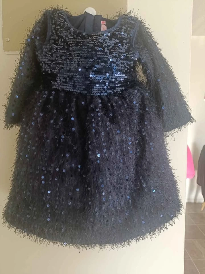 Girls Sequin Frock 3T-4T