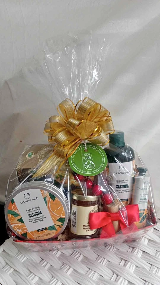 The Body Shop Gift Basket Set Care Package with Snacks