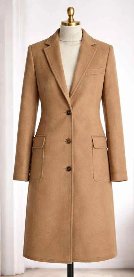 Burberry Camel Wool & Cashmere Coat