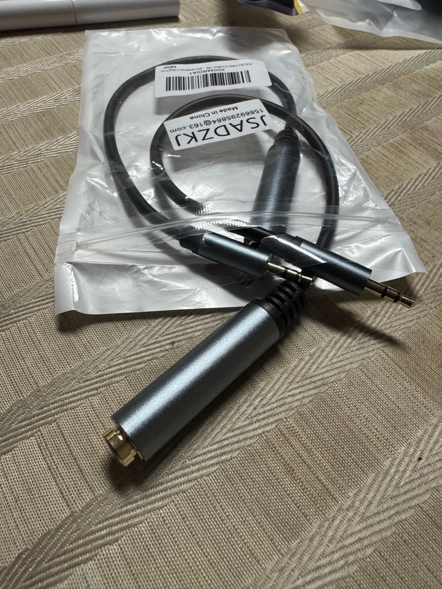 JSAZKJ 3.5mm Female to 6.35mm Male Stereo Audio Adapter Cable - photo 3