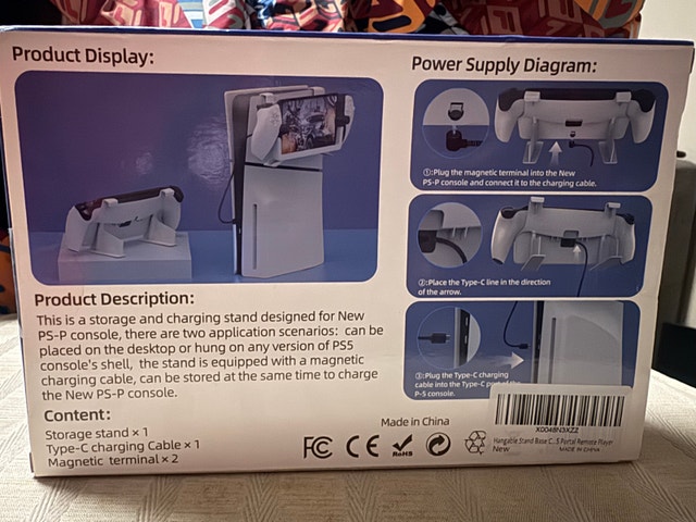 New PS5 Storage Stand & Hook with Magnetic Charging - photo 3