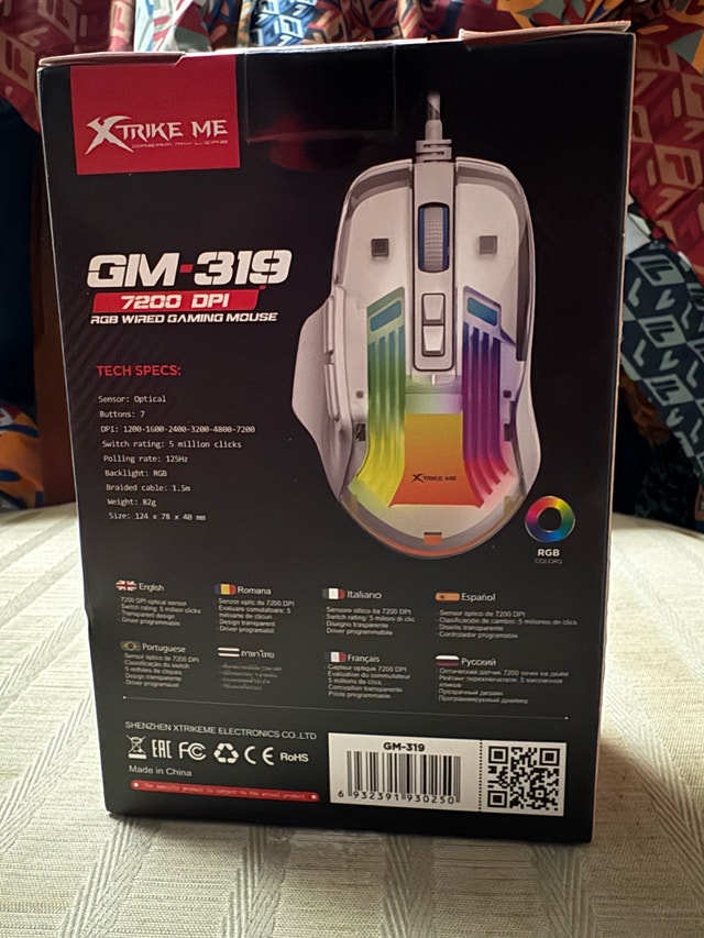 Xtrike Me GM-319 RGB Wired Gaming Mouse - photo 3
