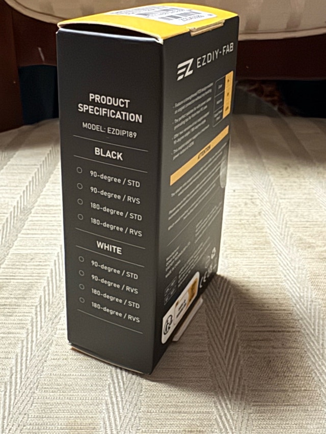 EZDIY-FAB 12VHPWR Angled GPU Power Adapter (90/180°) - photo 2