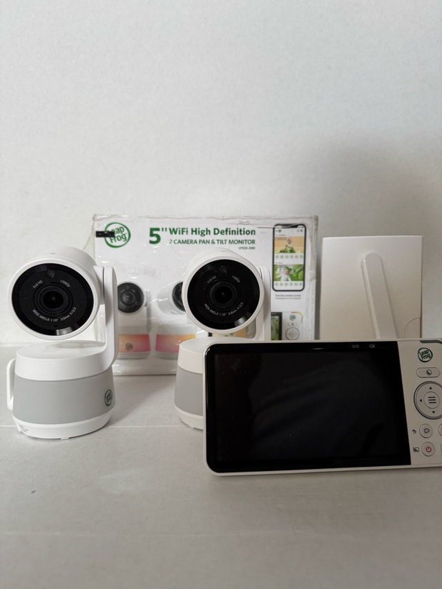 LeapFrog LF925-2HD 5” WiFi 2-Camera Pan & Tilt Baby Monitor