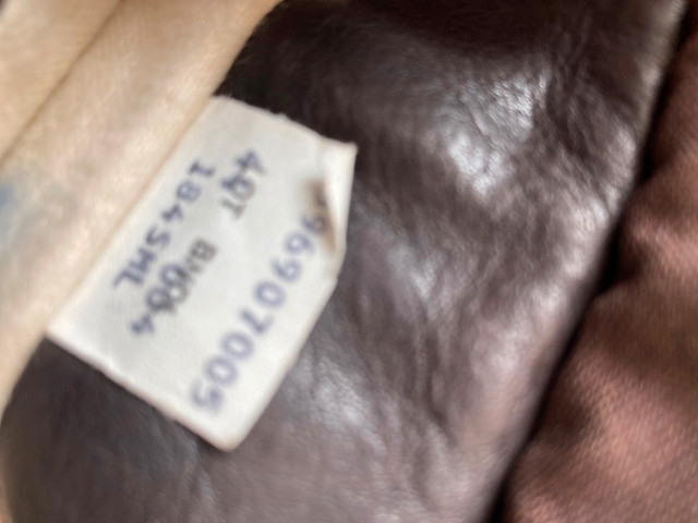 Schott A-2 Naked Cowhide Leather Flight Jacket - Brown - photo 5