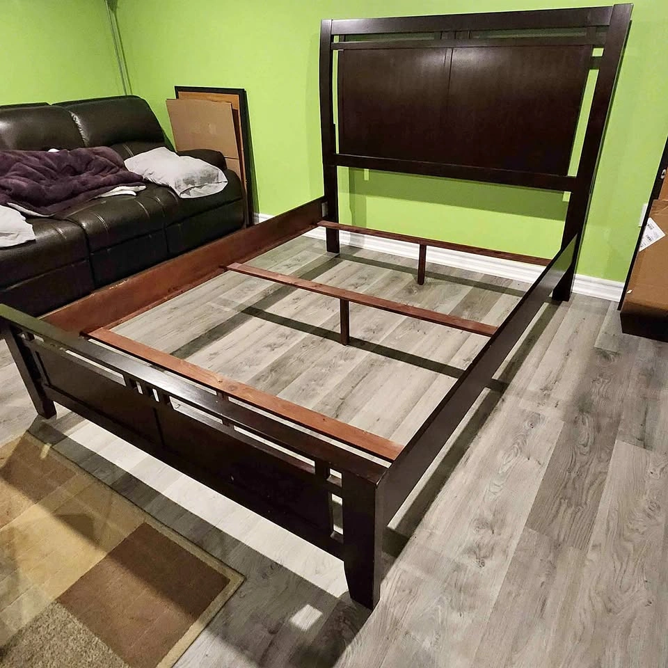 Dark Brown Queen Bed Frame