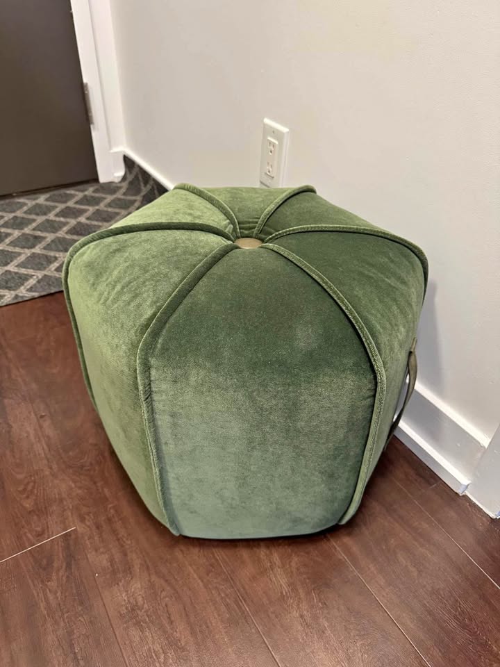 Soft Green Pouf