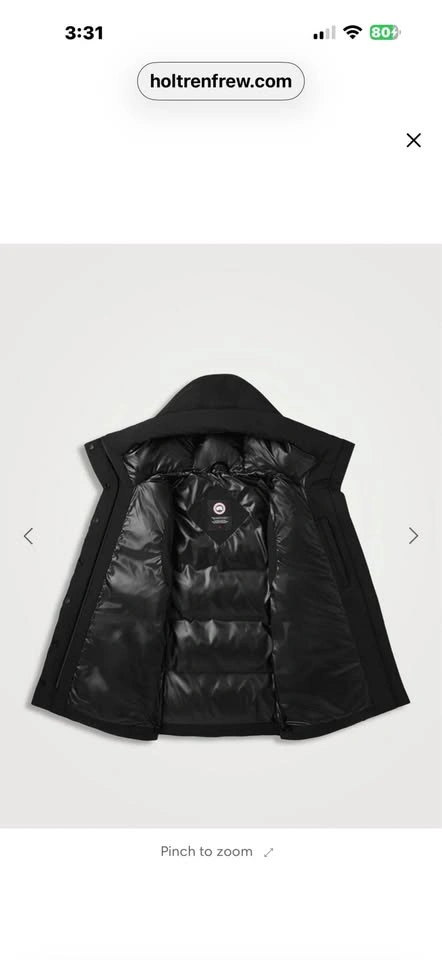 Canada Goose Rayla Belted Down Vest Black L Womens - photo 5