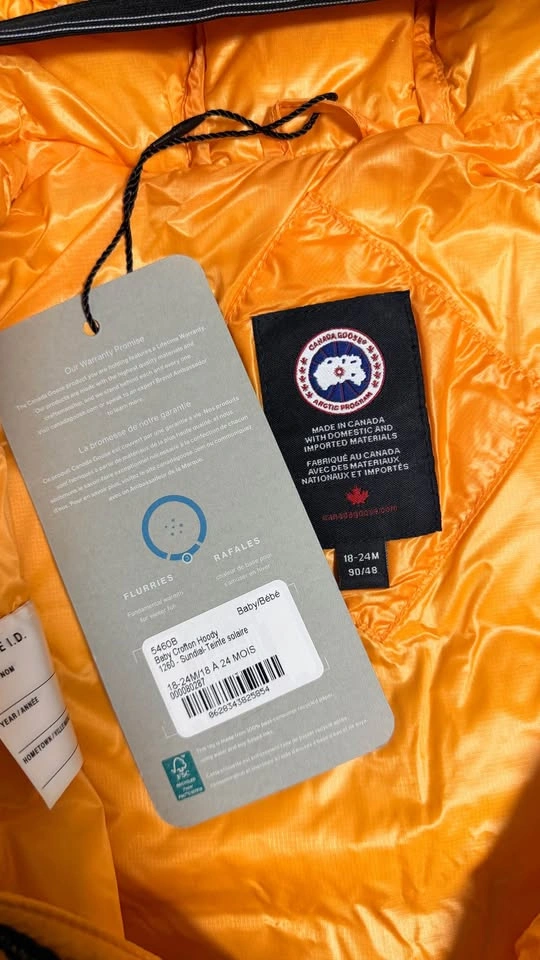 Canada Goose Kids Crofton Hoody Sundial 18-24M - photo 3