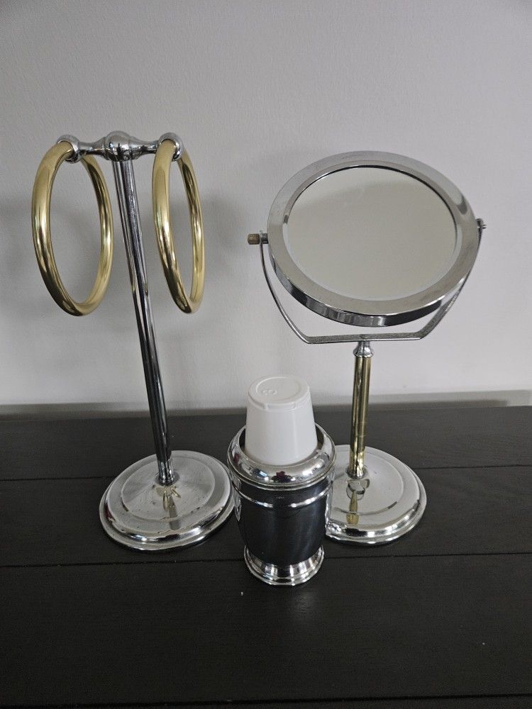 3 Piece Chrome Bathroom Set