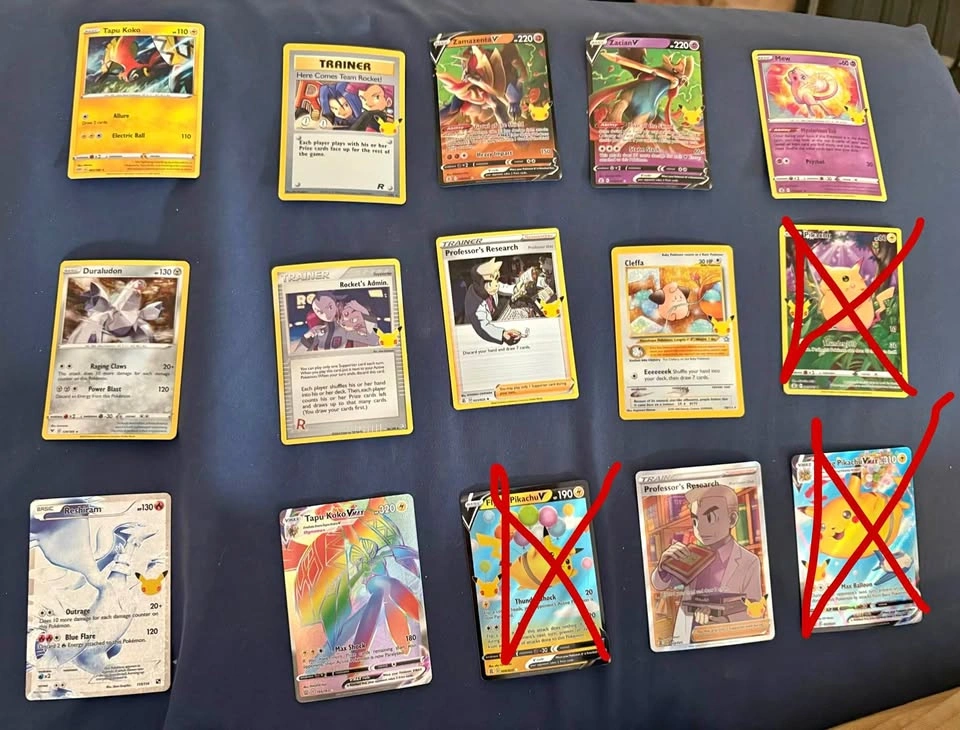 Pokemon Celebrations Card Lot - No Pikachus